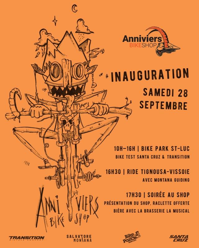Flyer inauguration bikeshop