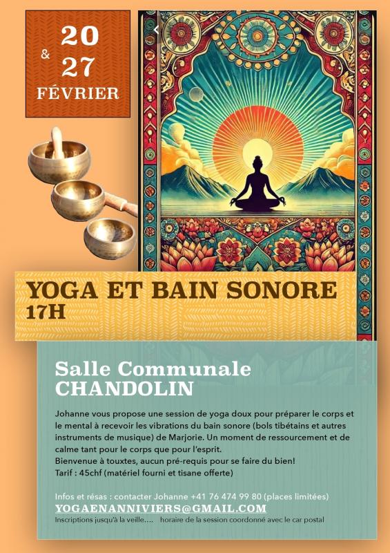 Yoga et bain sonore