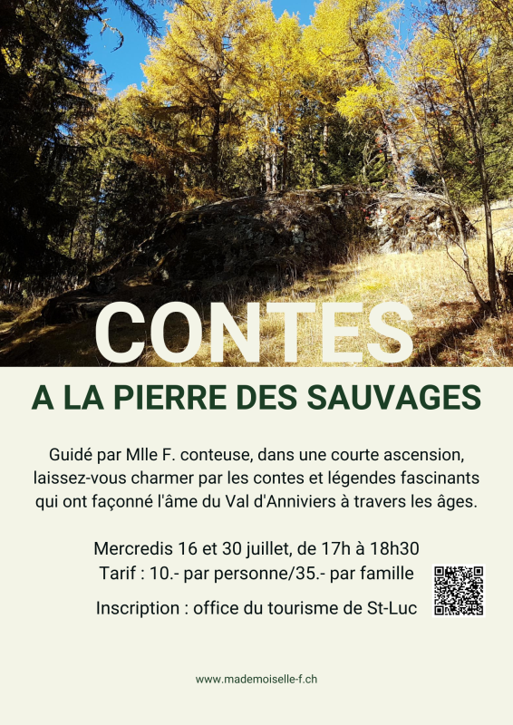 Flyer - Contes à la pierre des sauvages