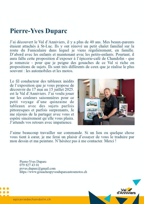 Expo de peinture de Pierre-Yves Duparc
