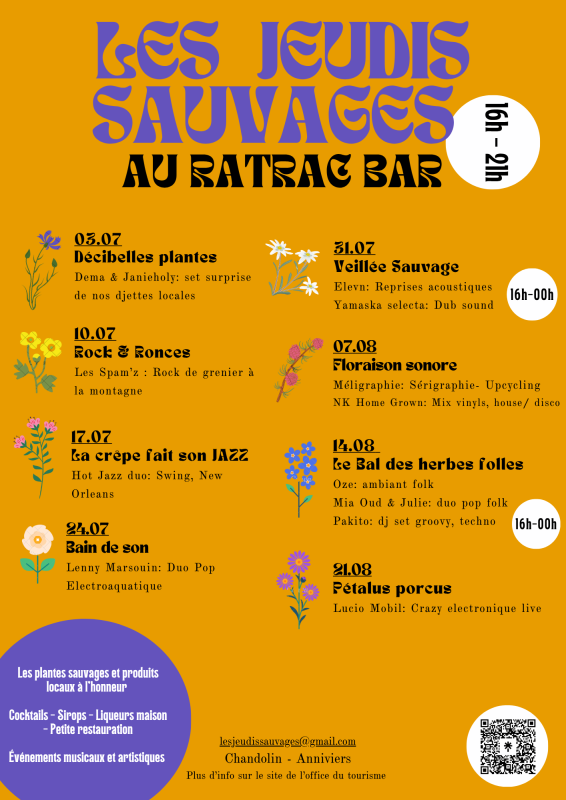 Programme des jeudis sauvages
