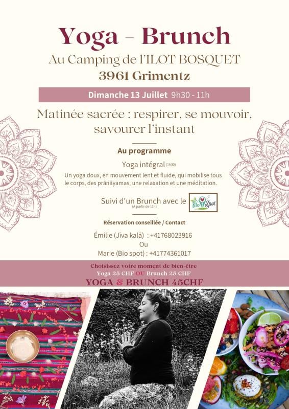Yoga brunch à l'Ilot Bosquet