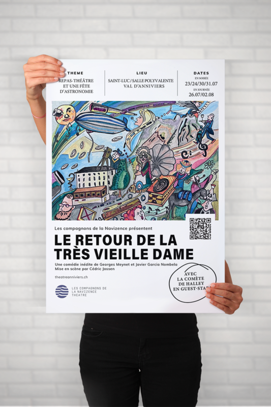 affiche - th&eacute;&acirc;tre vieille dame