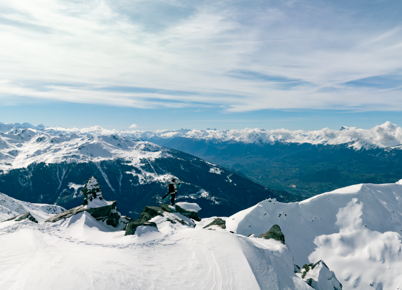 Snowboardeur St-Luc/Chandolin