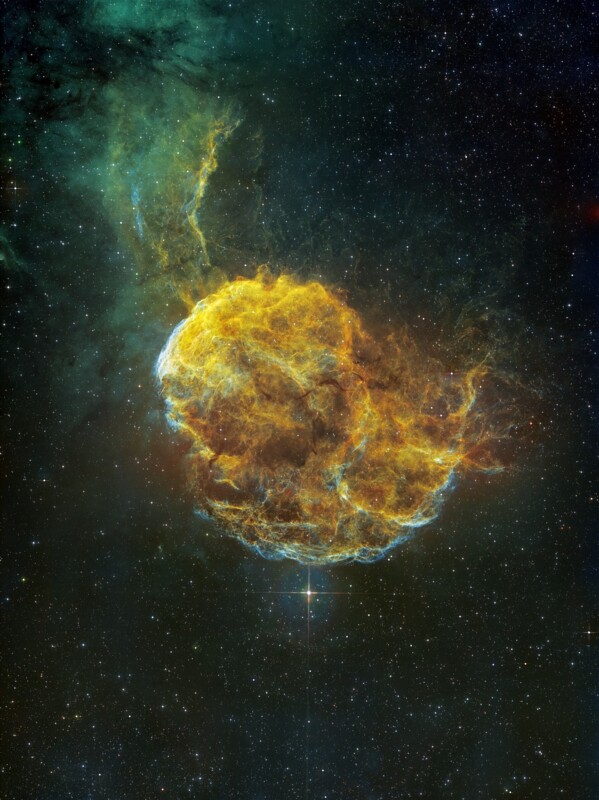 IC 443 dans la constellation des Gémeaux