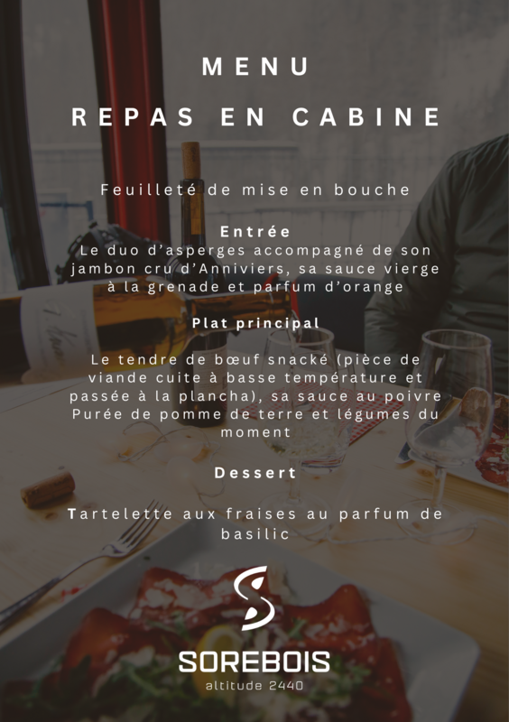 Menu repas suspendu 2026