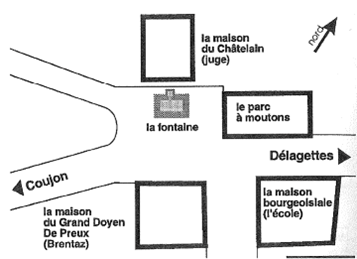Plaquette 13 - l'ancienne place du village