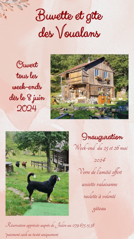 Buvette des Voulans . été 2024