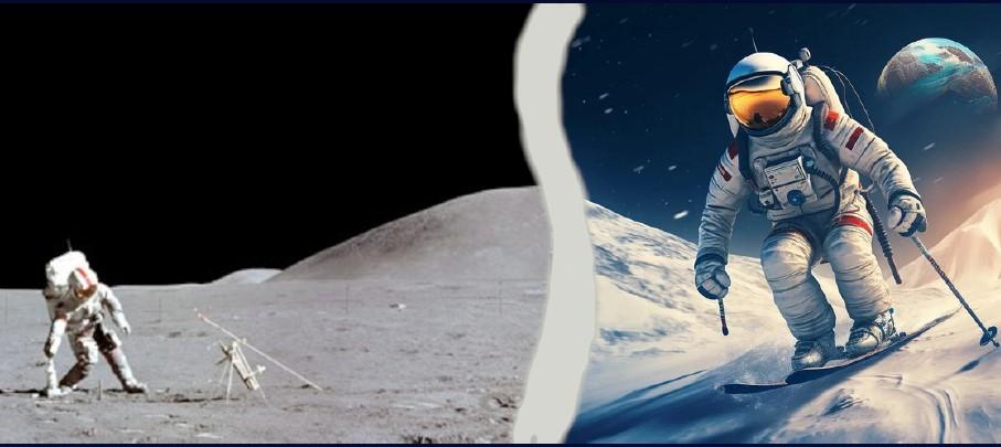 Skier sur la lune