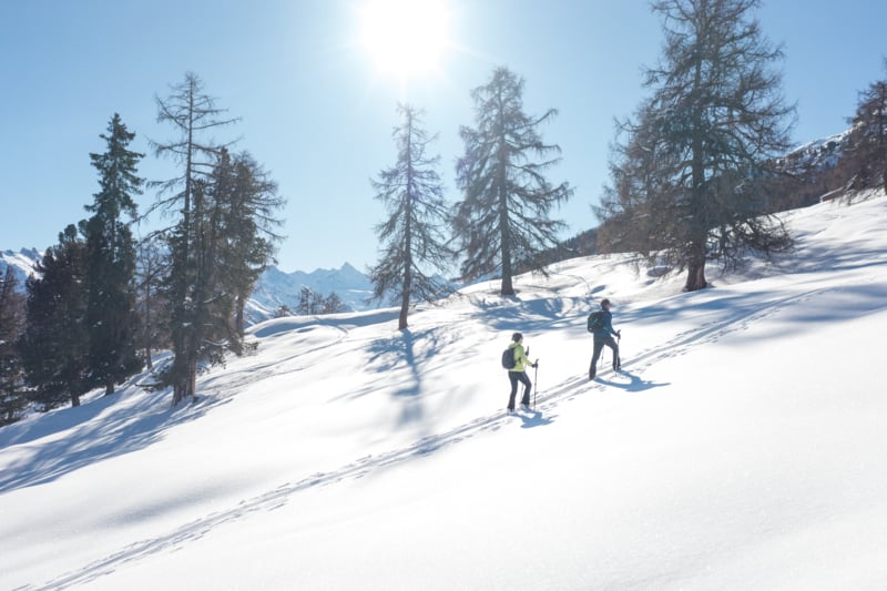 Ski touring in Vercorin