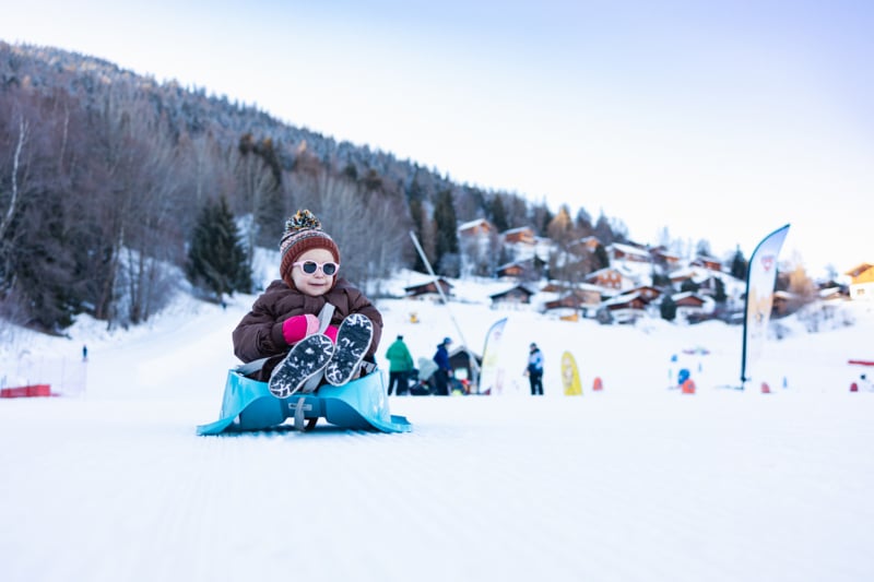 Schlitten in Vercorin