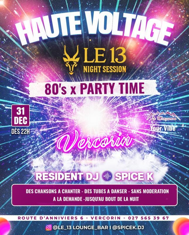 Événement_13 lounge bar_31.12.2025