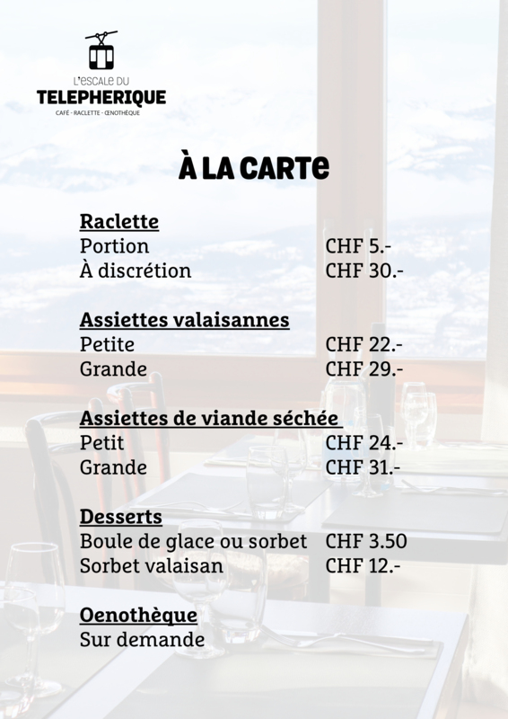 À la carte_Restaurant l'Escale