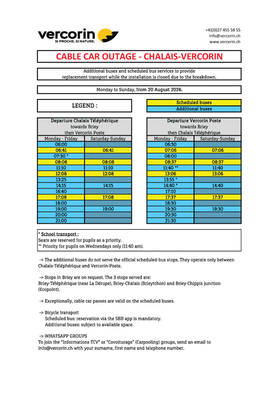 Bus Schedule from 20.08.26