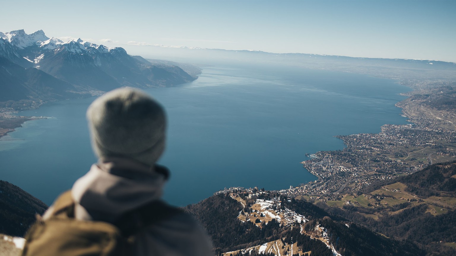Vue Rocher de Naye Hiver