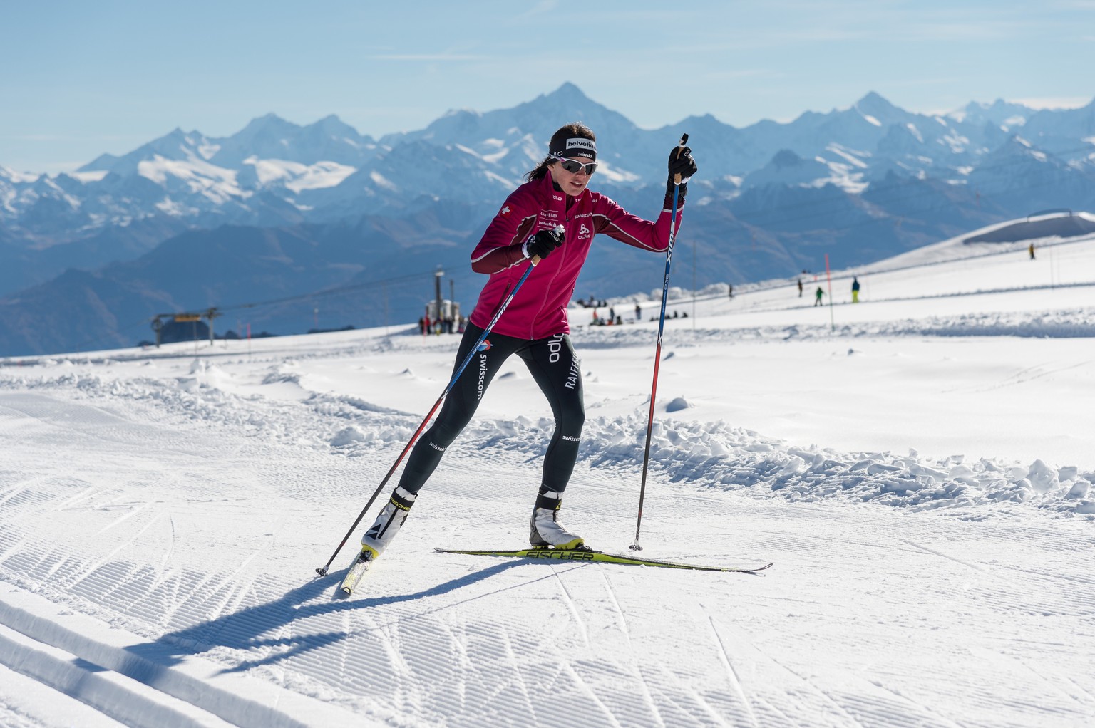 Ski de fond à Glacier 3000