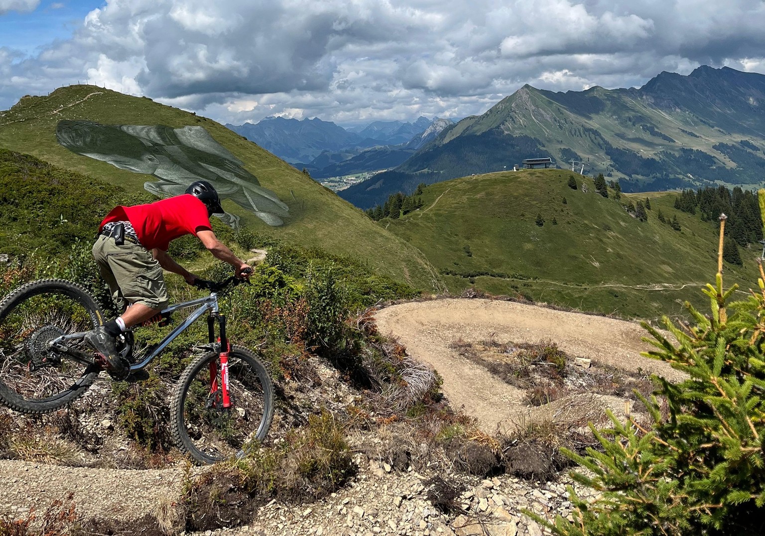 Piste de DH du Grand Chamossaire