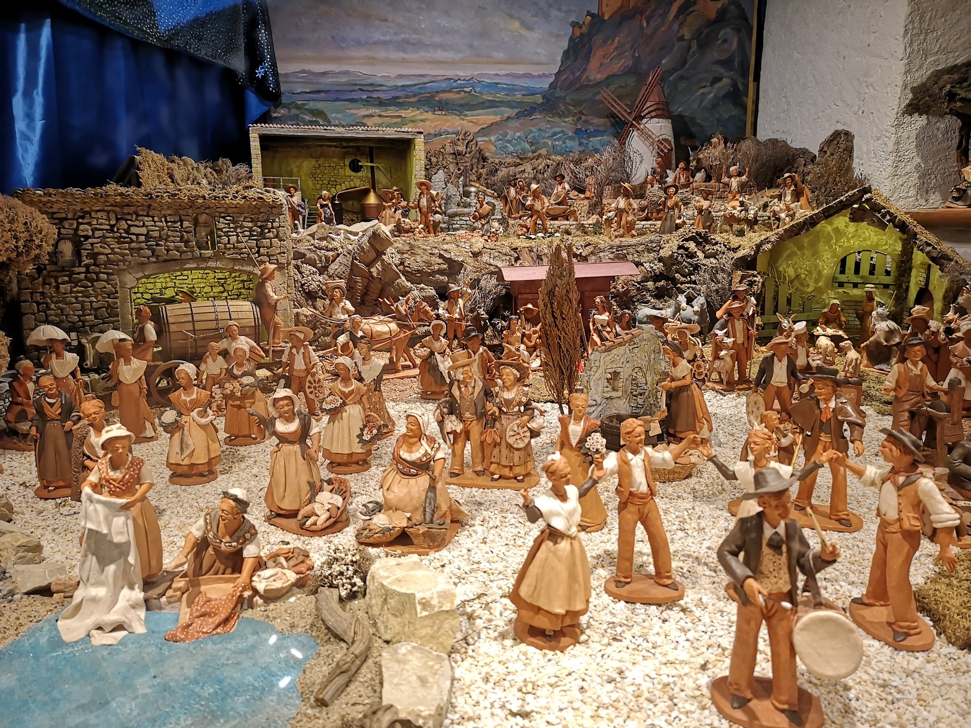Krippe aus Terrakotta