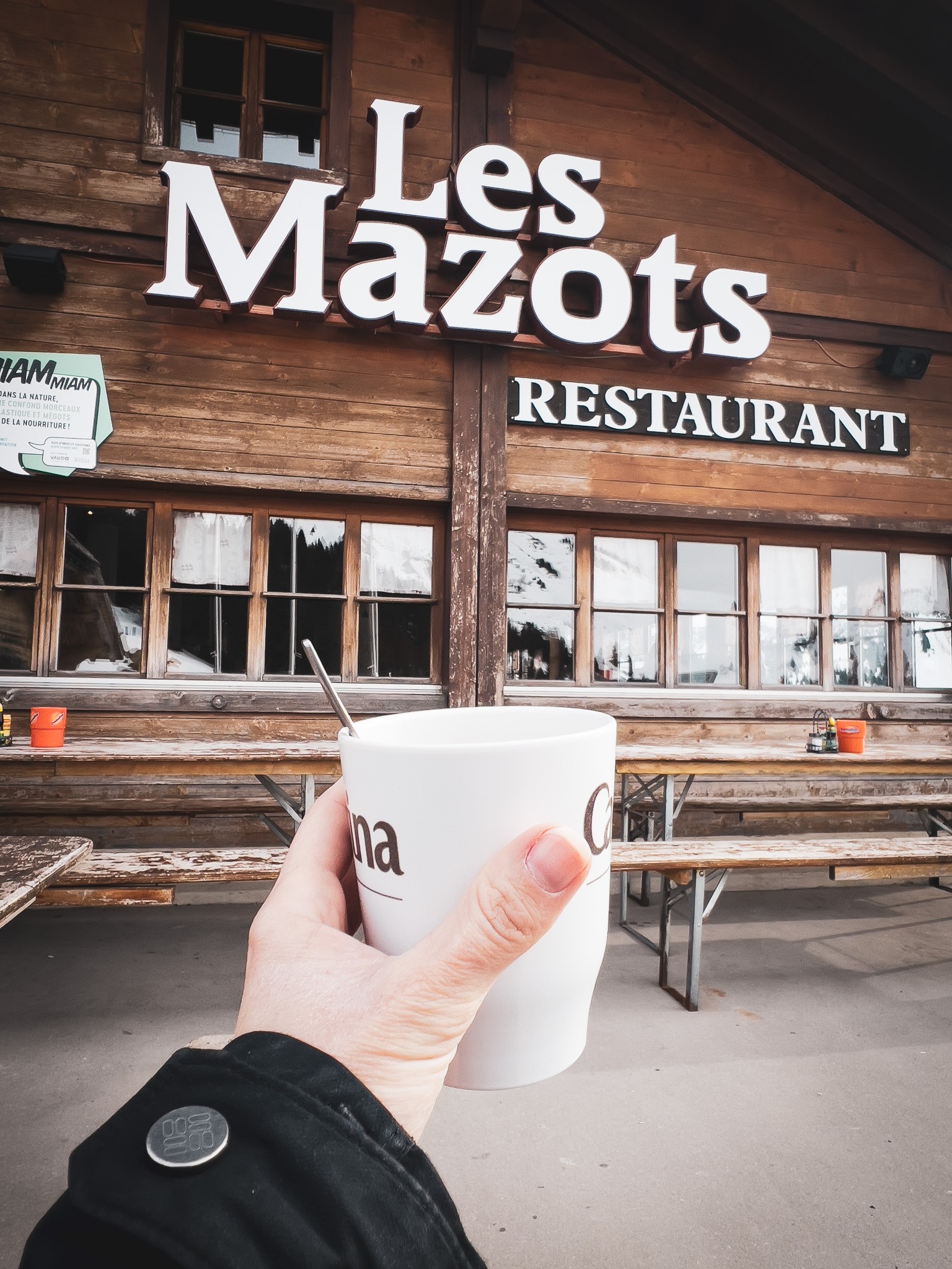 There's nothing like a hot chocolate to give you courage!