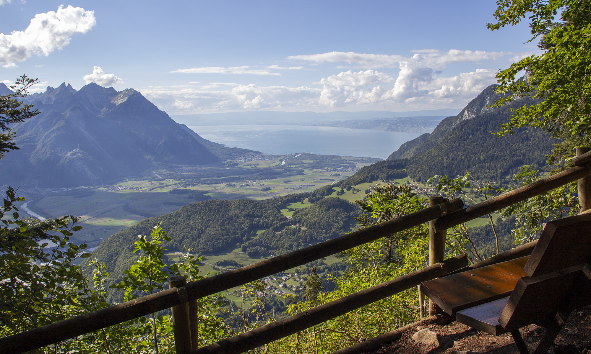 Nid d'Aigle vue - été - Leysin
