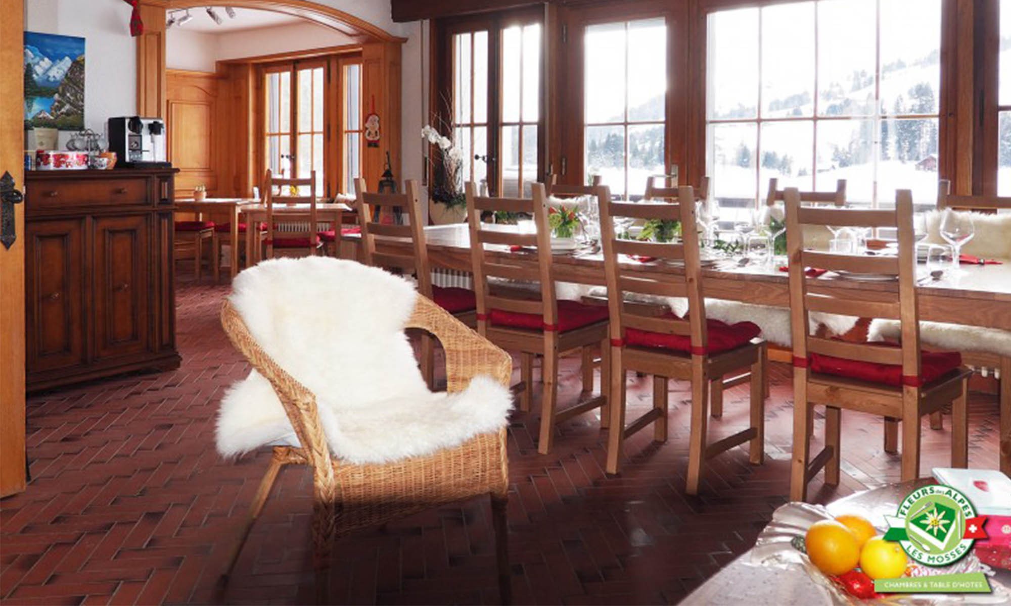 BnB Fleur des Alpes_intérieur-Les Mosses-Hiver