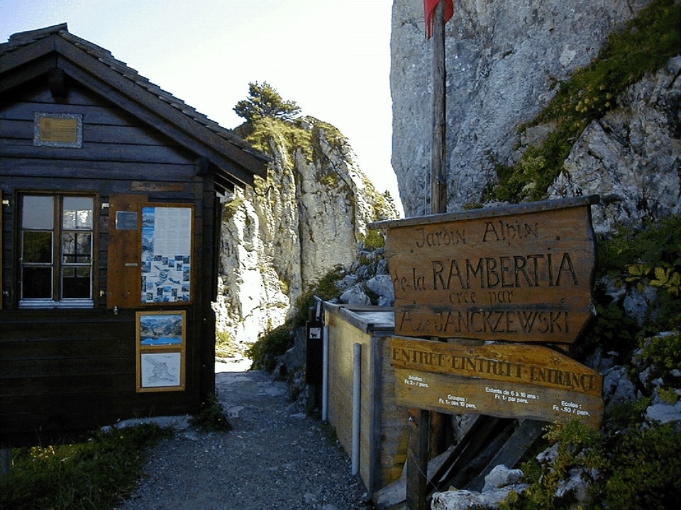 Der botanische Alpengarten La Rambertia